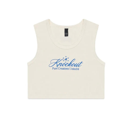 KNOCKOUT WHITE CROP TOP