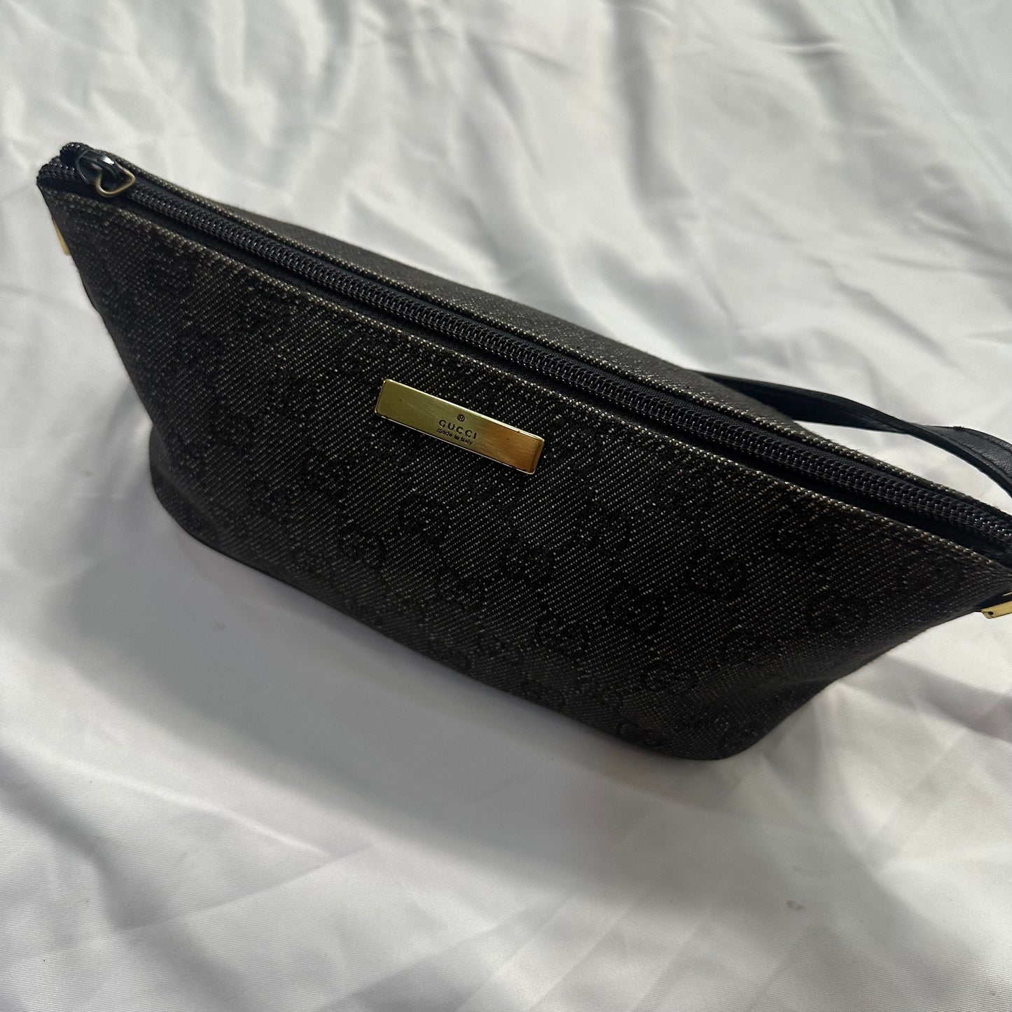 Gucci Black Monogram Pouch