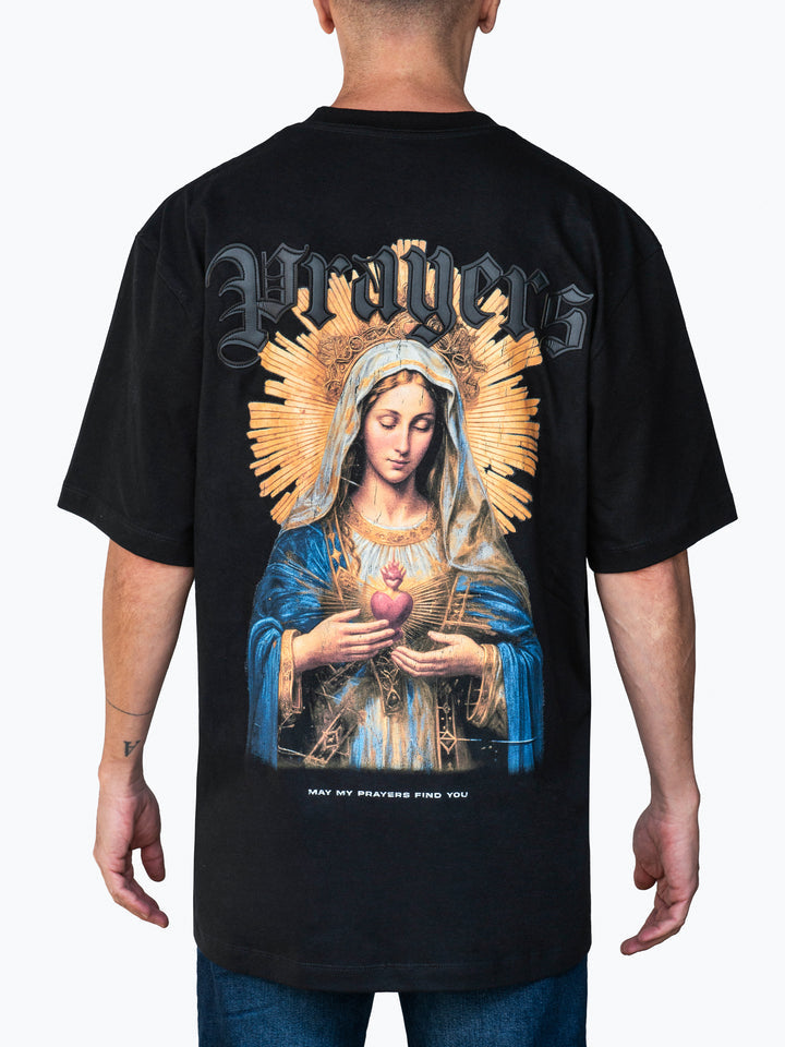 Prayers Black Tee