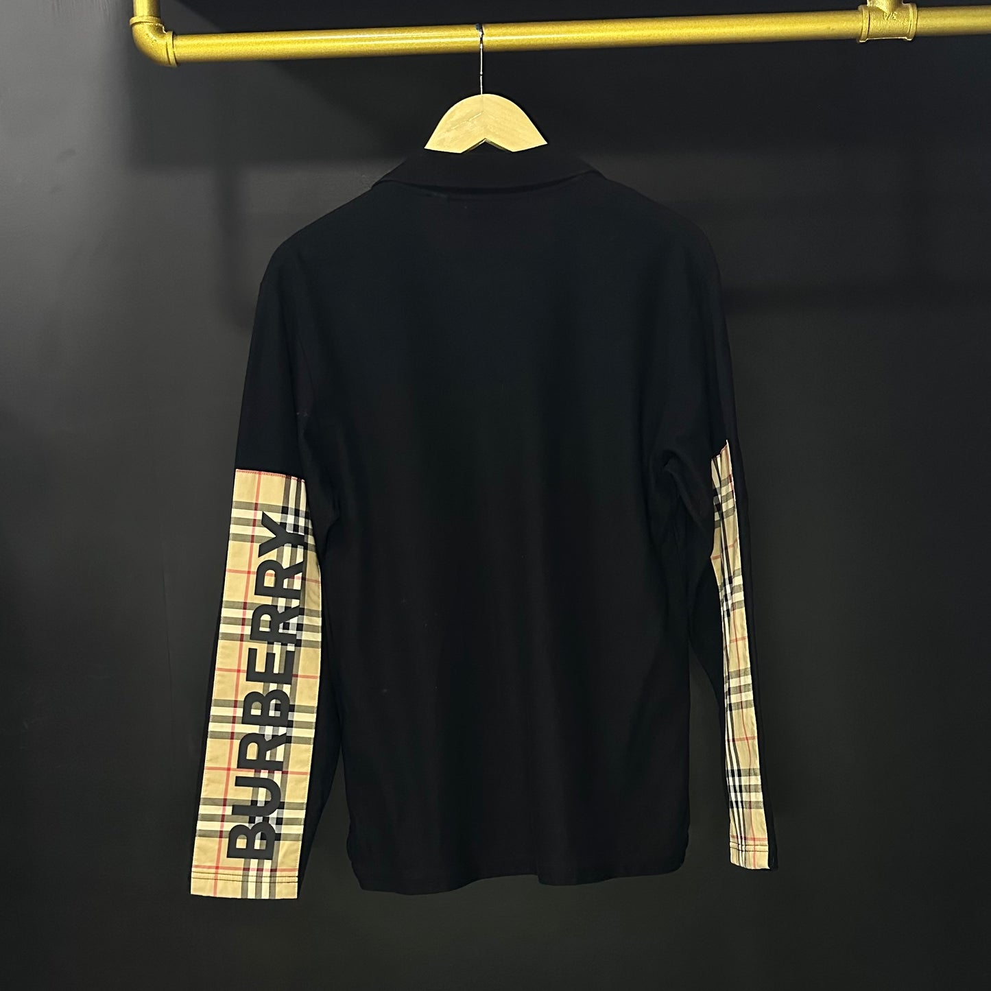 PLAYERA TIPO POLO MANGA LARGA BURBERRY