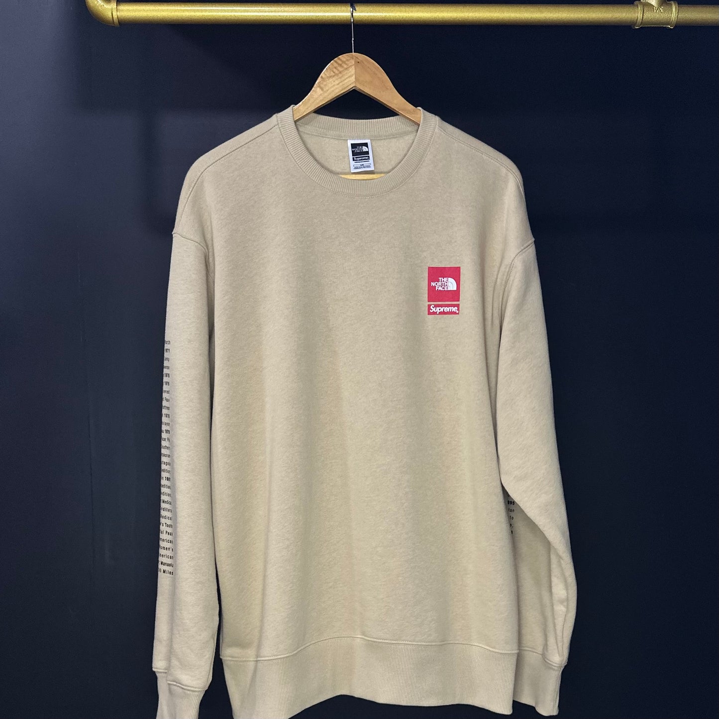 Supreme x North Face Crewneck Khaki