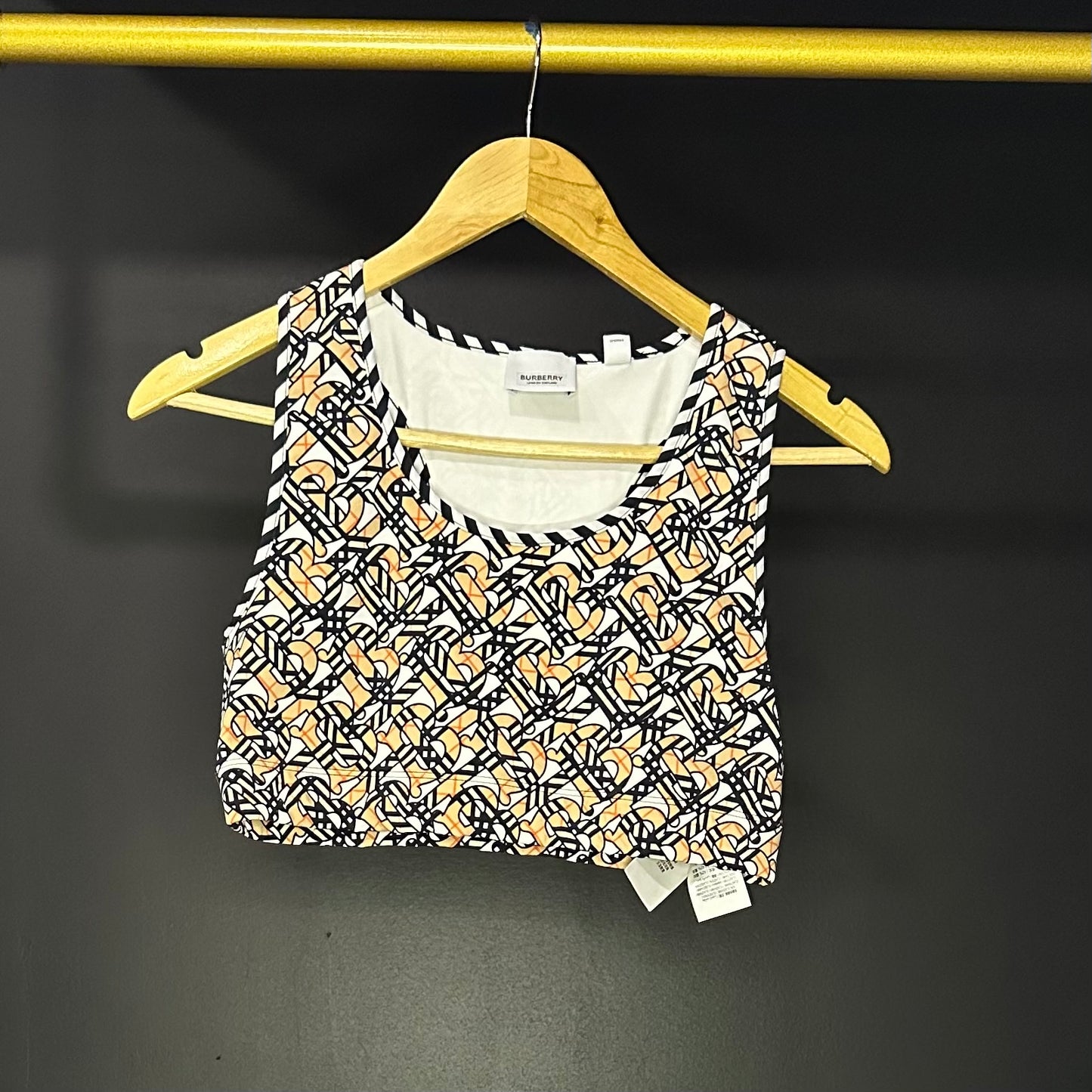 BURBERRY conjunto leggings y top monograma