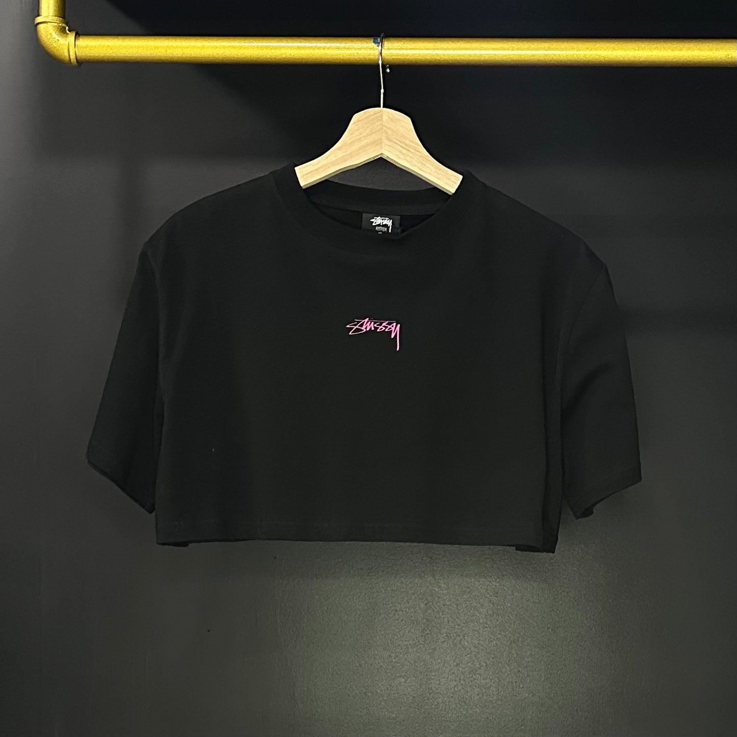 Stussy Black Crop