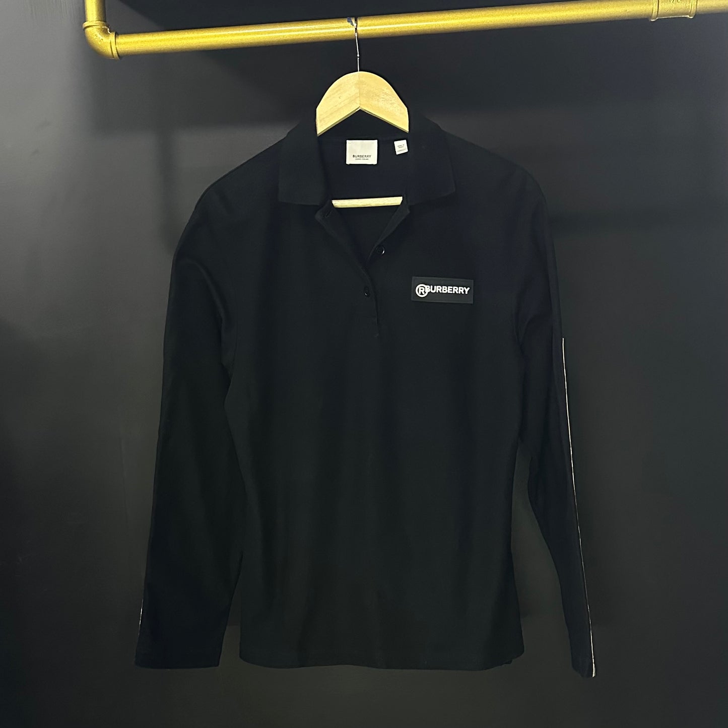 PLAYERA TIPO POLO MANGA LARGA BURBERRY