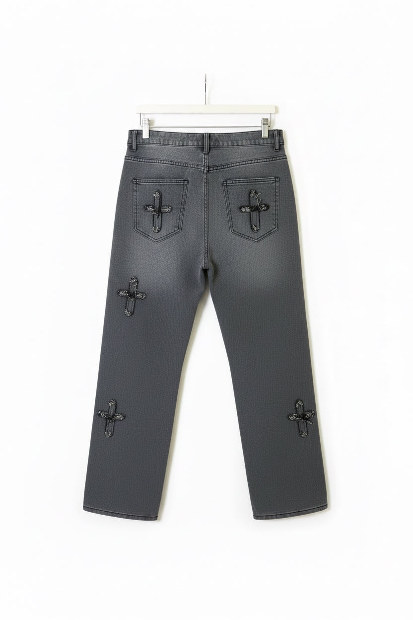 DUST & JEWELS Grey Jeans
