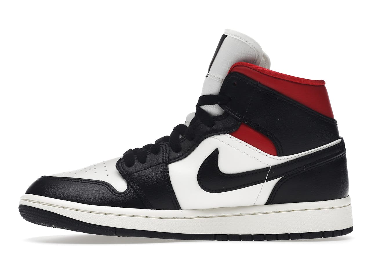Jordan 1 Mid Black and Red