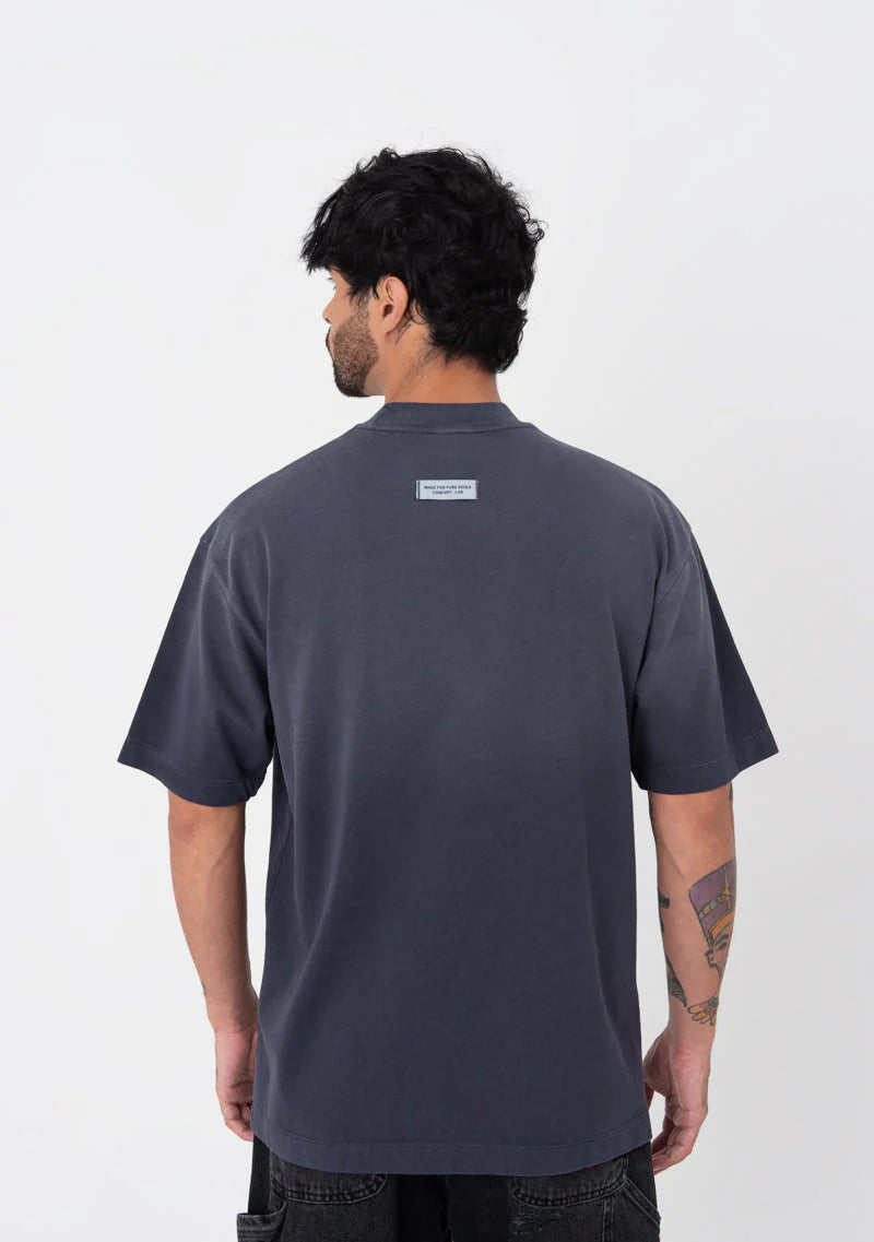 PURE ATELIER BLUE WASHED T-SHIRT