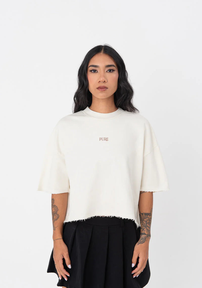 PURE CROP TOP ATELIER CREAM