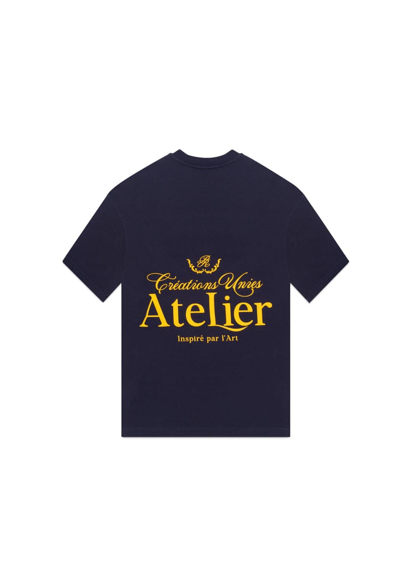 PURE Atelier blue - Yellow t-shirt
