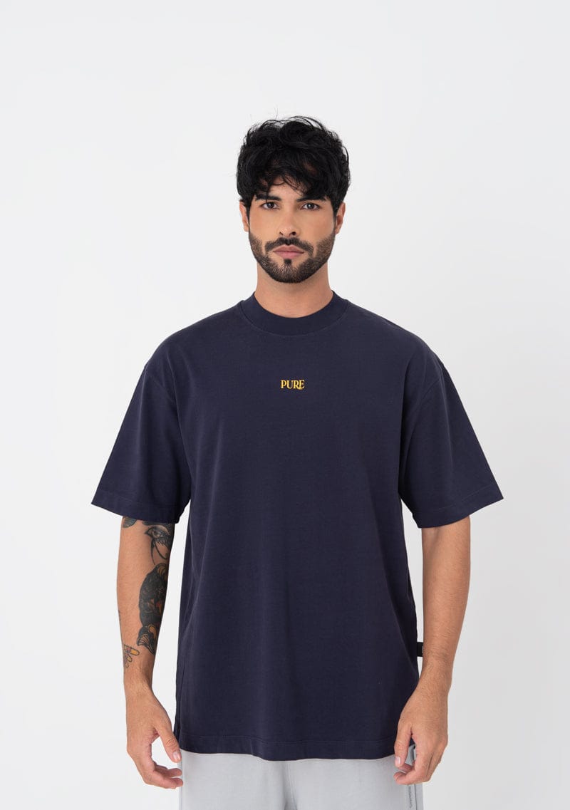 PURE Atelier blue - Yellow t-shirt