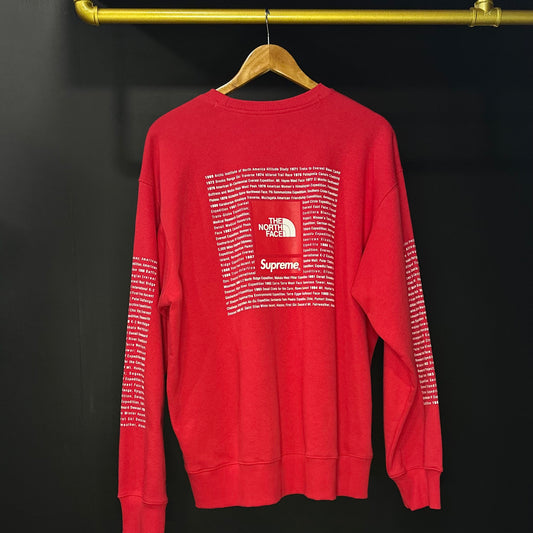 Supreme x North Face Crewneck Red