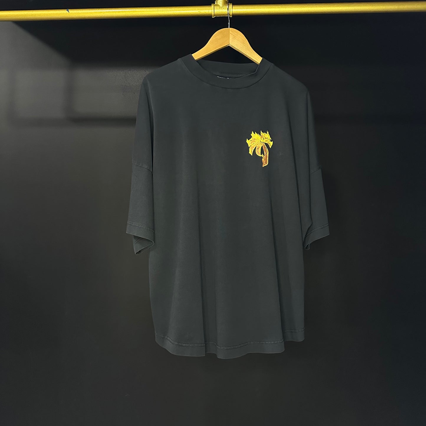 Palm Angels Fire Black Tee