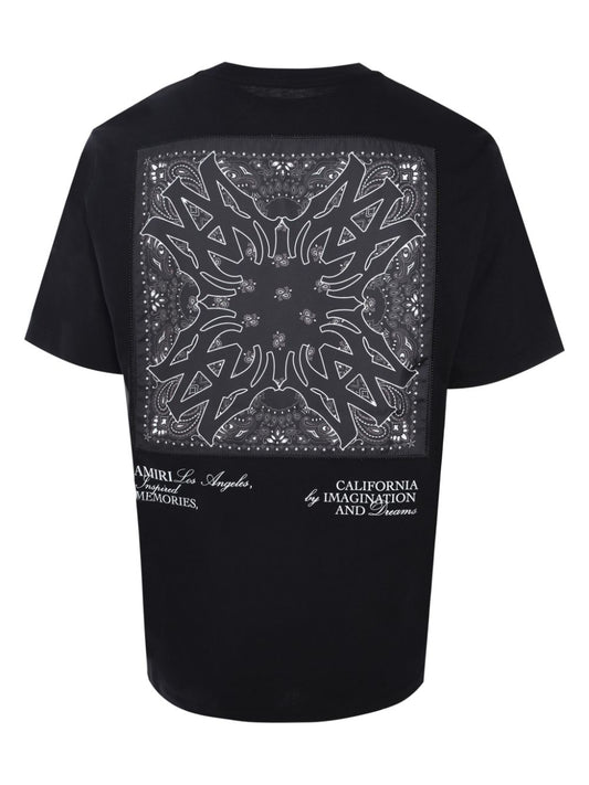 AMIRI
playera con aplique de bandana