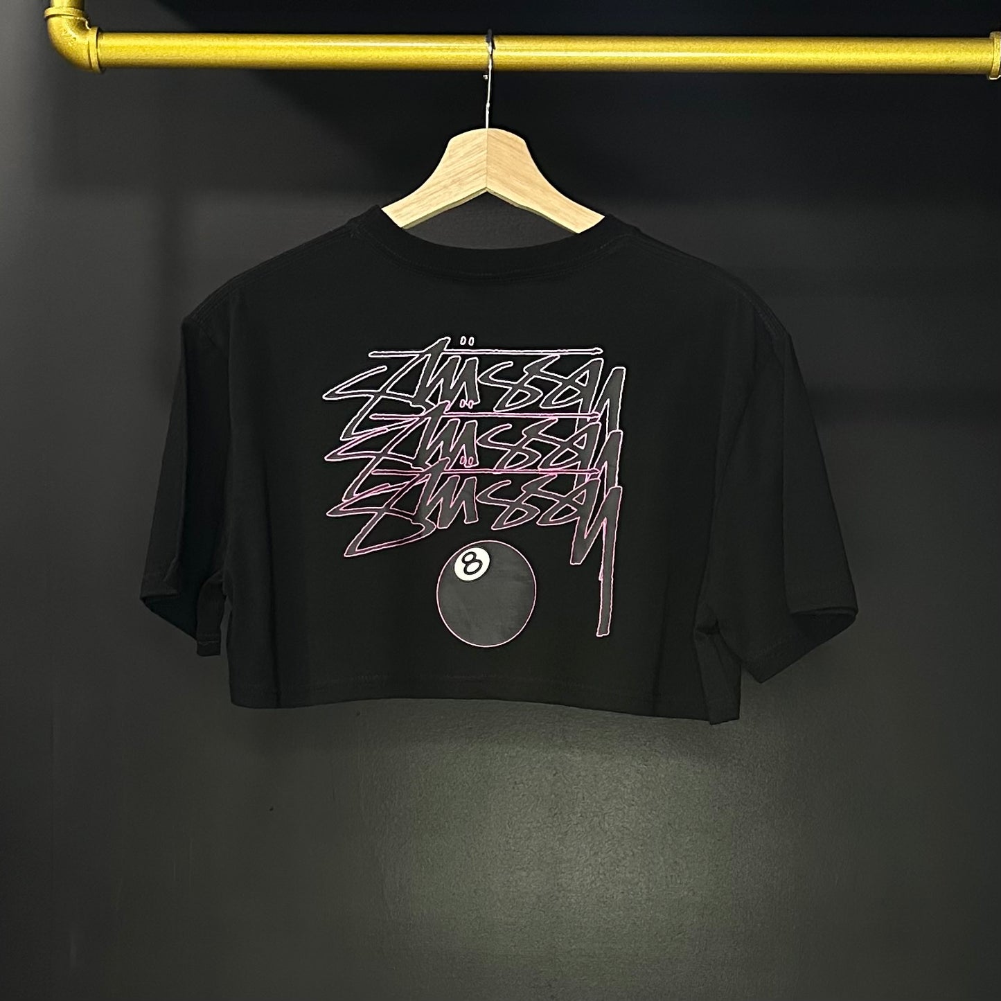 Stussy Black Crop