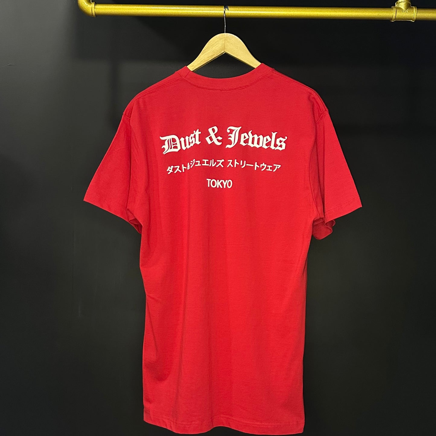 DUST & JEWELS Red Basic Tee