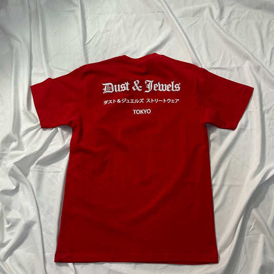 DUST & JEWELS Red Basic Tee