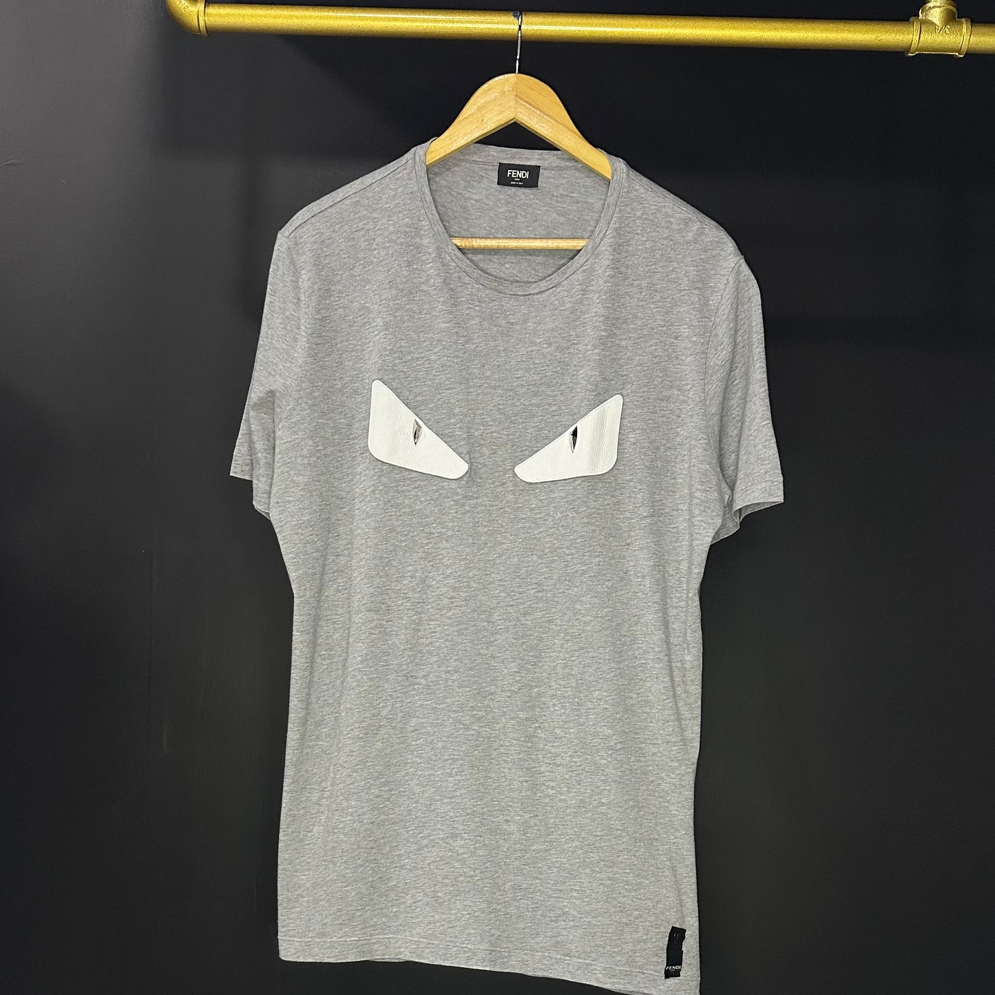Fendi Eyes Grey Tee