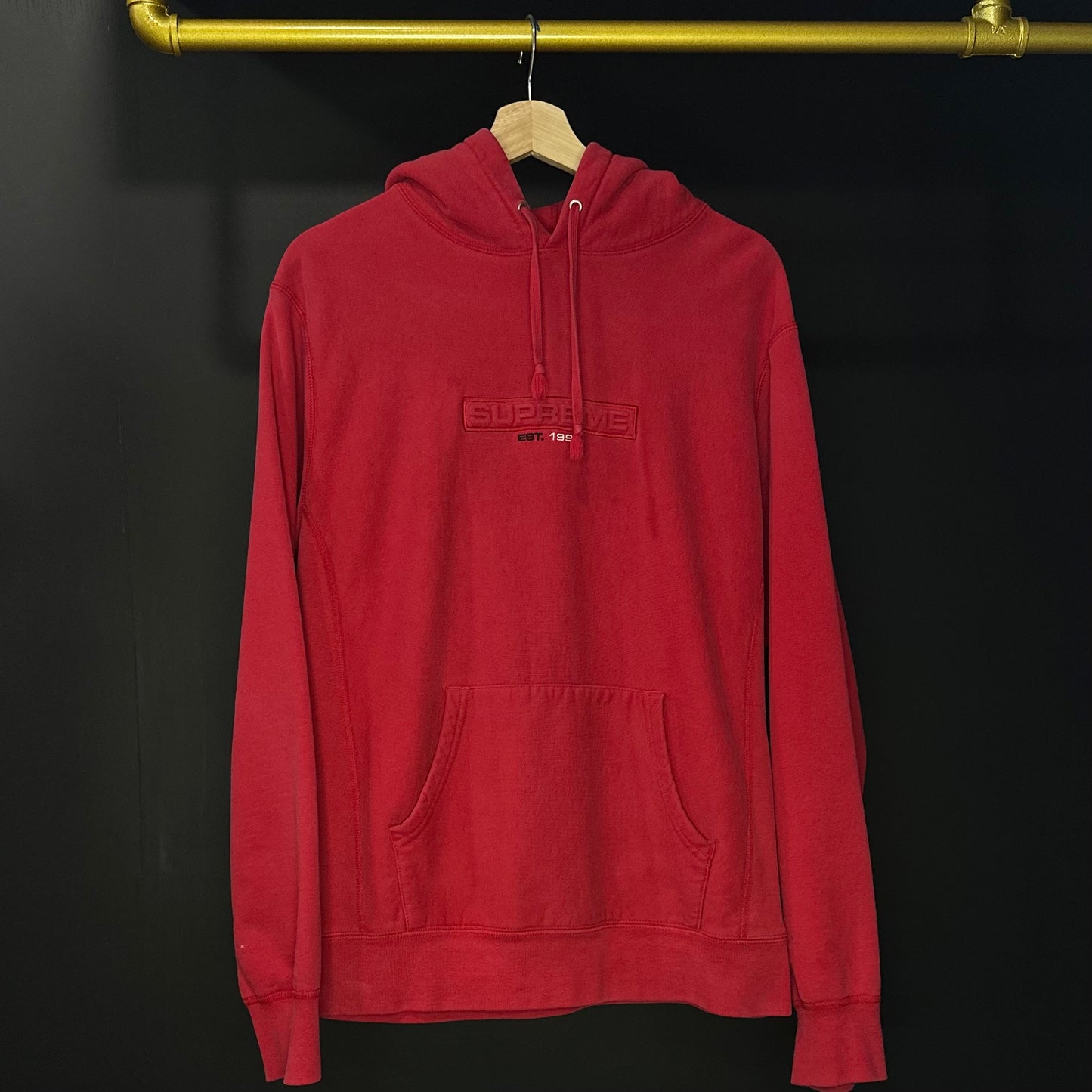 Supreme Hoodie Red Pre Loved