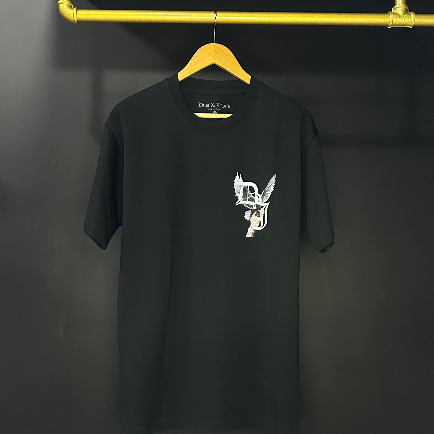 Dust & Jewels Dove  Black Tee