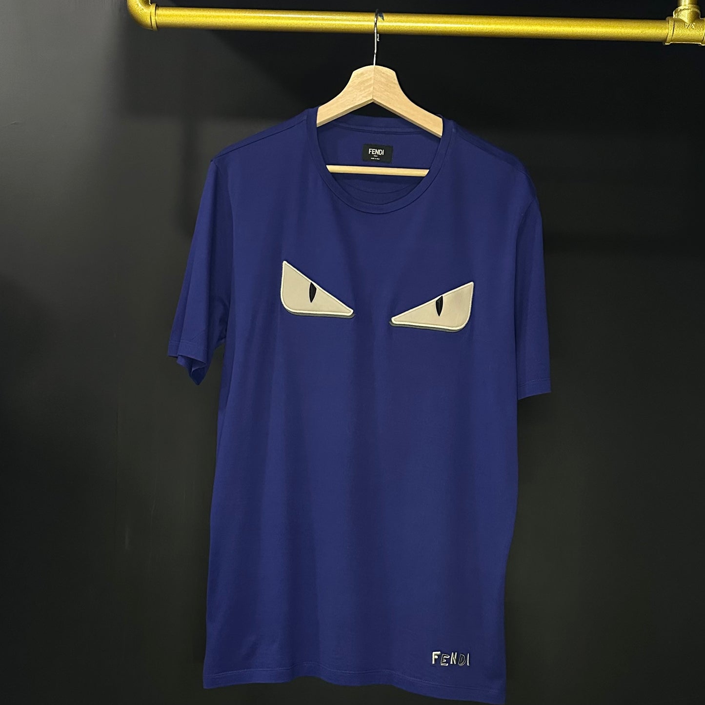 Fendi Eyes Royale Blue Tee