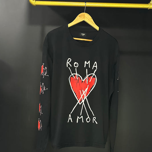 Fendi Roma Black Tee