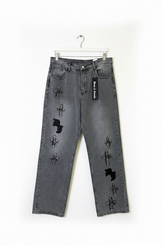 DUST & JEWELS Grey Jeans
