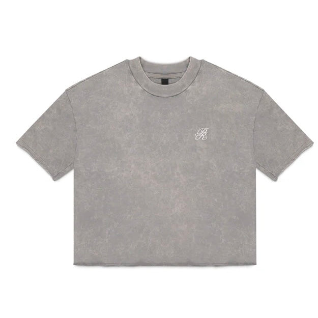 KNOCKOUT GREY CROP TOP