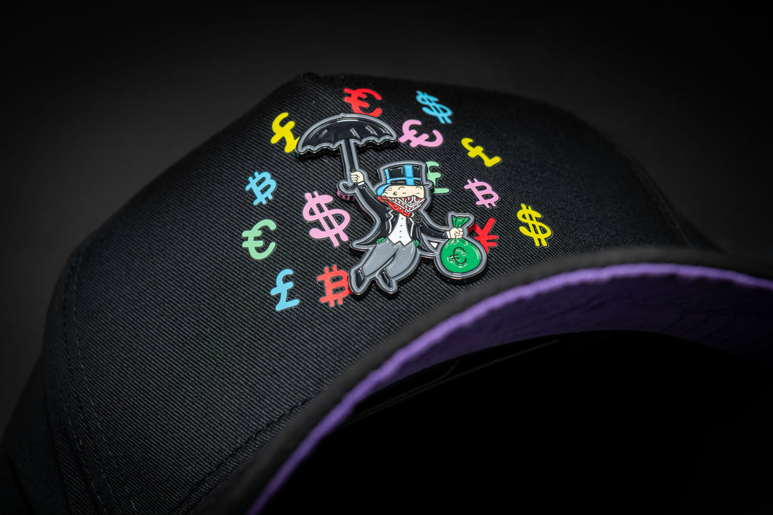 GORRA Cash Only Monopoly Purple