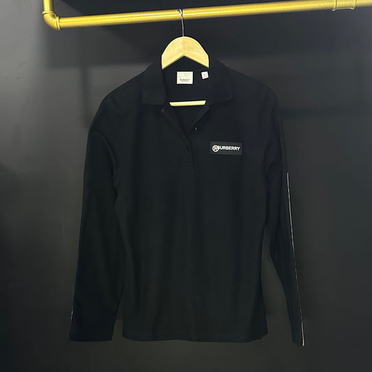PLAYERA TIPO POLO MANGA LARGA BURBERRY
