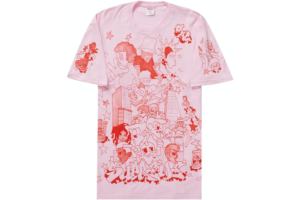 Supreme Downtown TEE Pink