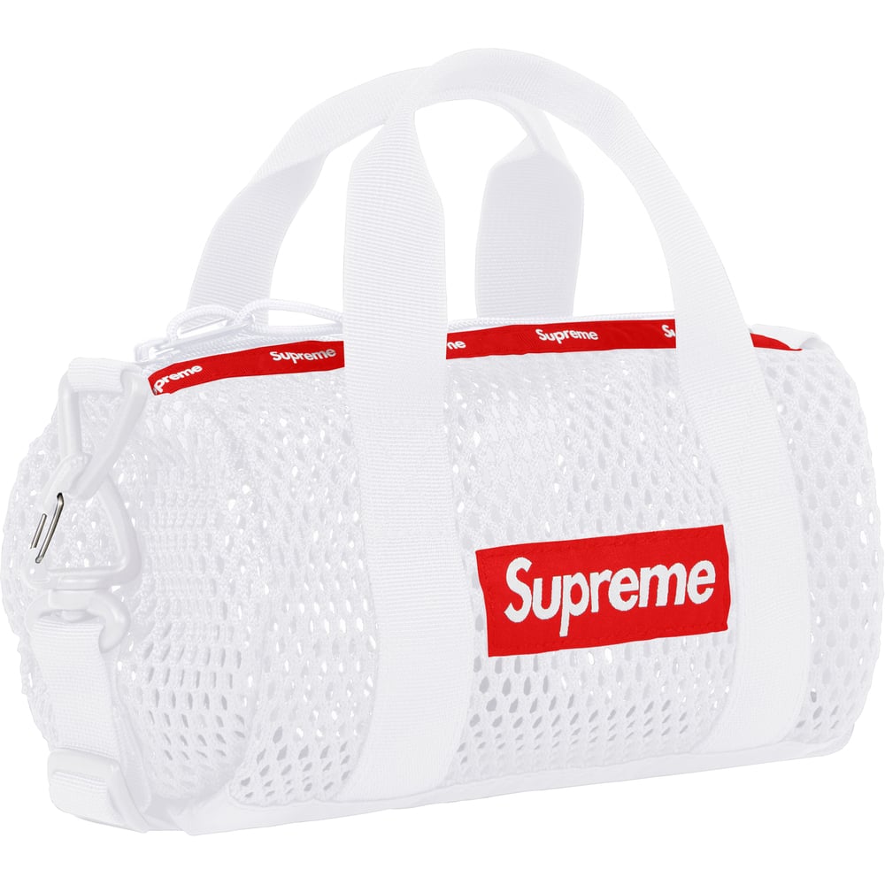 MESH MINI DUFFLE BAG White