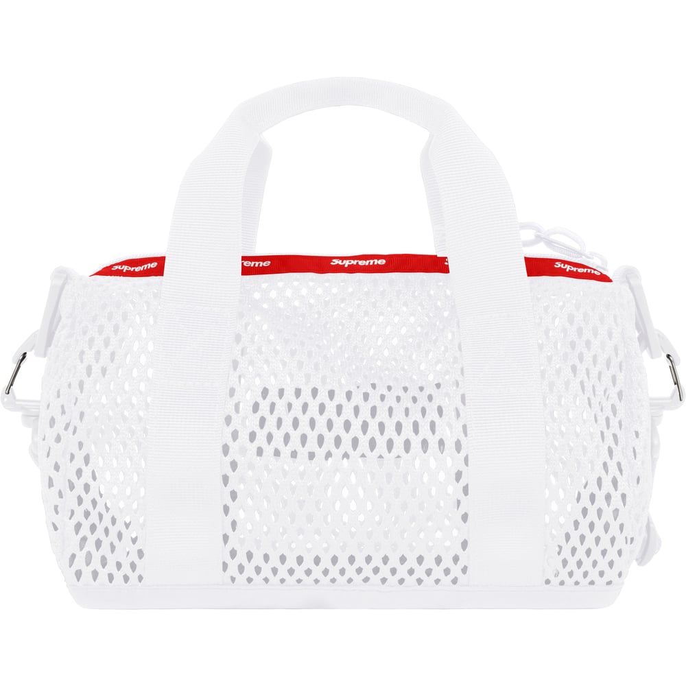 MESH MINI DUFFLE BAG White