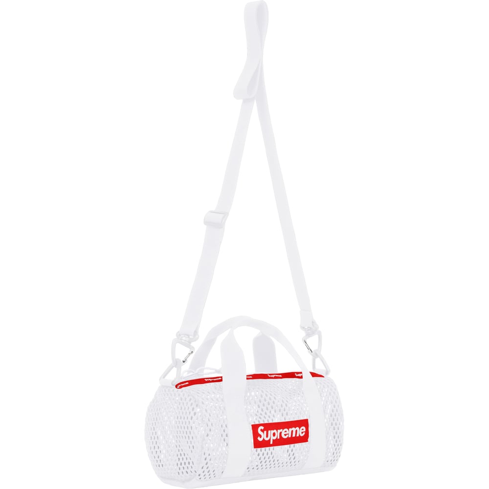 MESH MINI DUFFLE BAG White