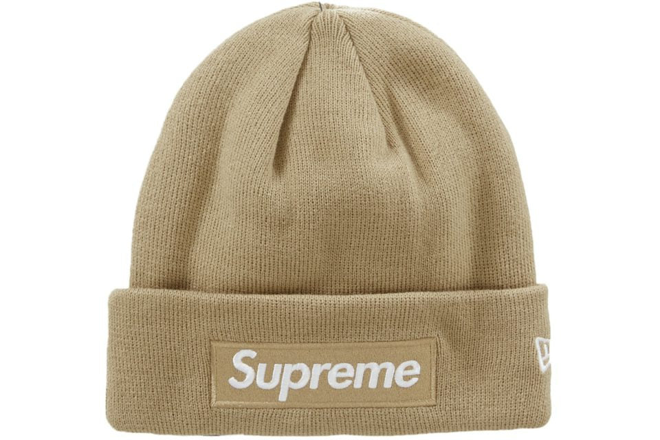 Supreme Box Logo Beige Beanie