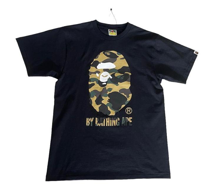 A Bathing Ape Camo Black Tee