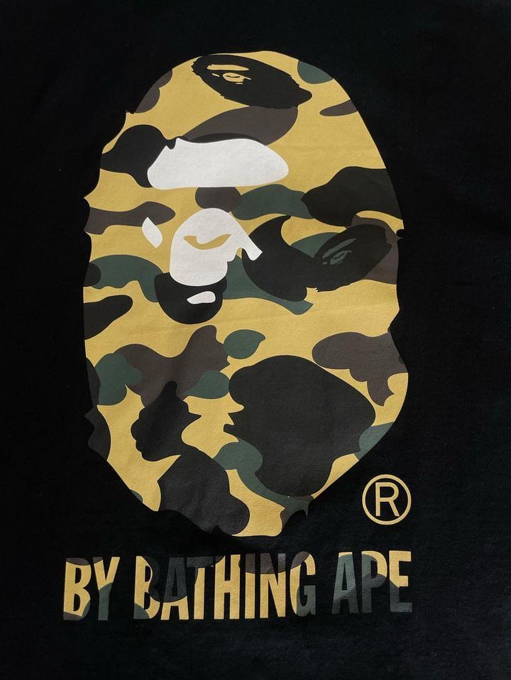 A Bathing Ape Camo Black Tee