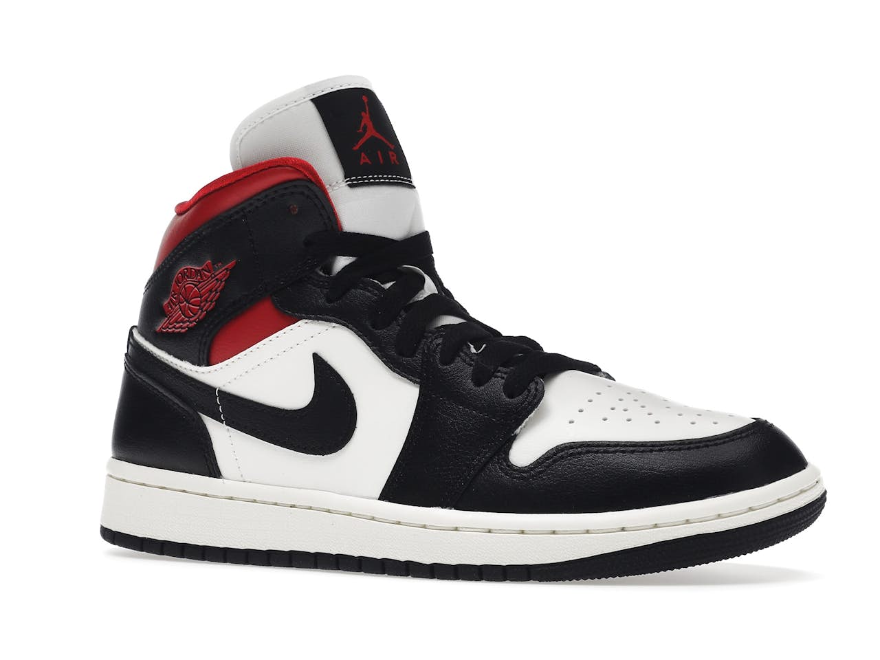 Jordan 1 Mid Black and Red