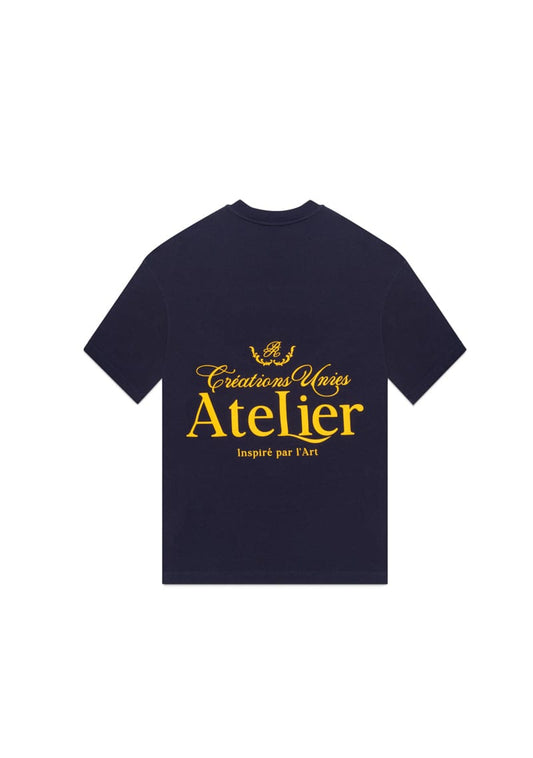 PURE Atelier blue - Yellow t-shirt