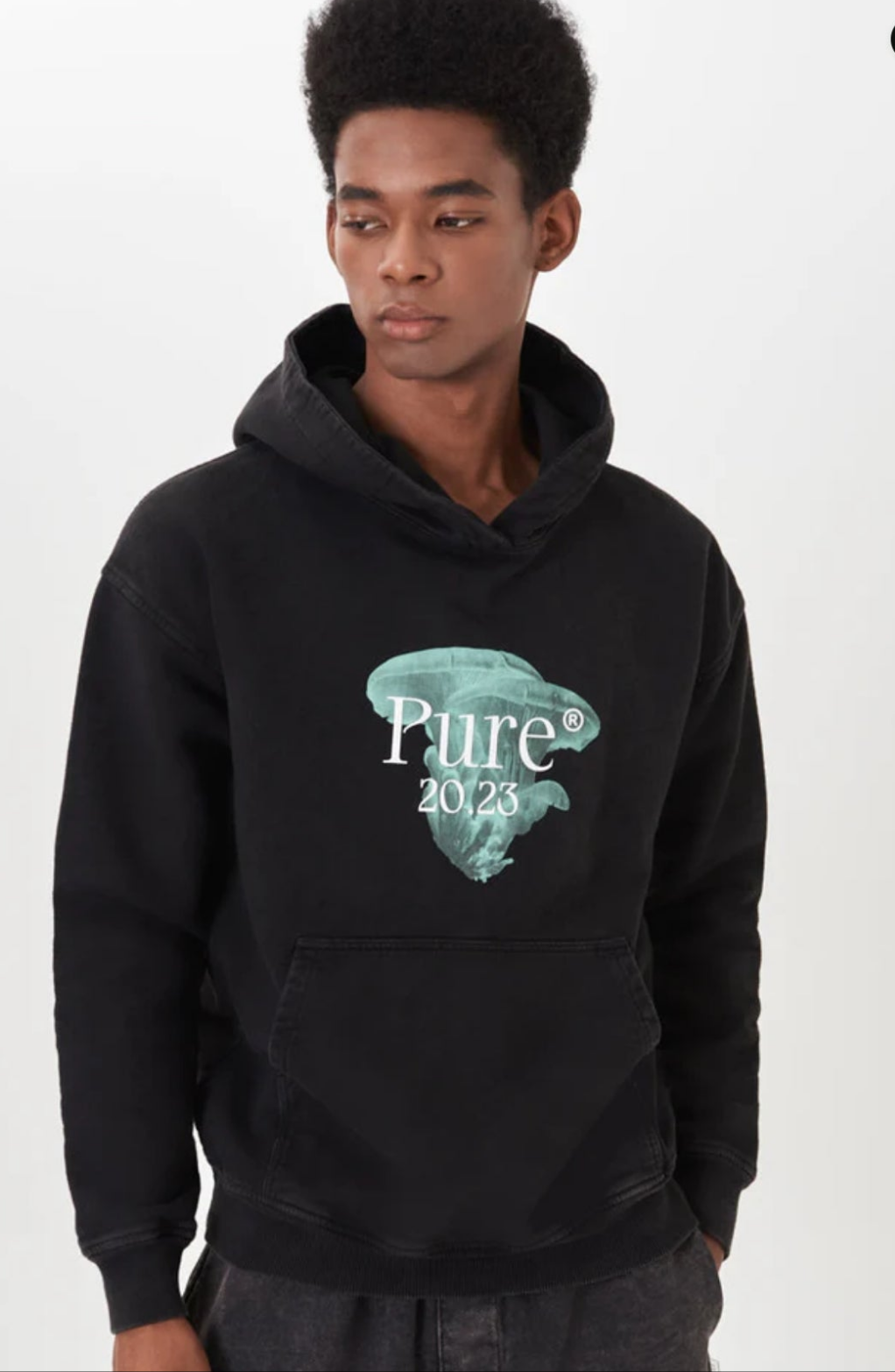 Pure Biology Mushroom Black Hoodie