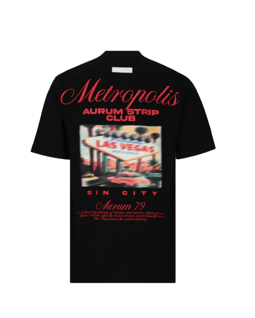 Aurum Las Vegas Black Tee