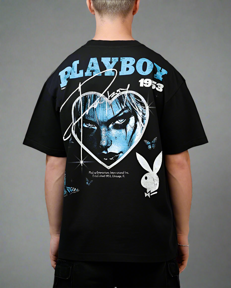 Playboy Black and Blue Tee