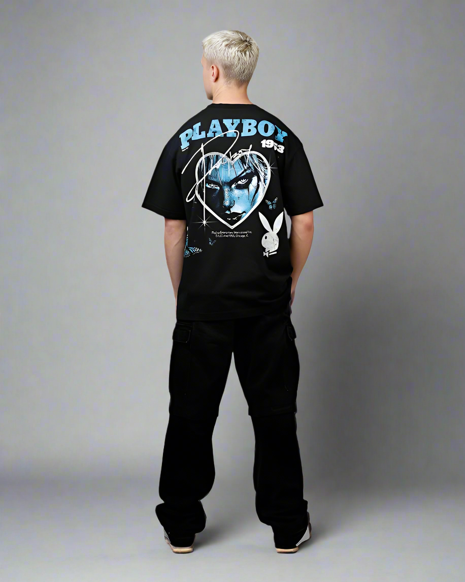 Playboy Black and Blue Tee
