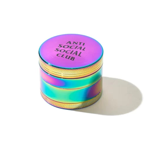 DS ASSC Black Logo Coffee Bean Titanium Grinder in hand