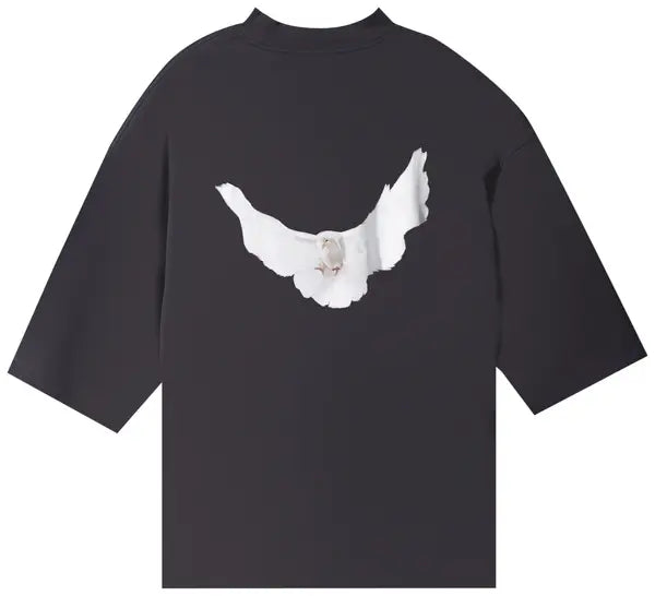 Yeezy Gap Engineered by Balenciaga Dove 3/4 Sleeve Tee Black