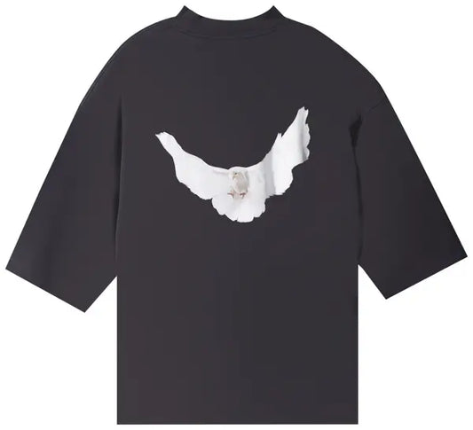 Yeezy Gap Engineered by Balenciaga Dove 3/4 Sleeve Tee Black